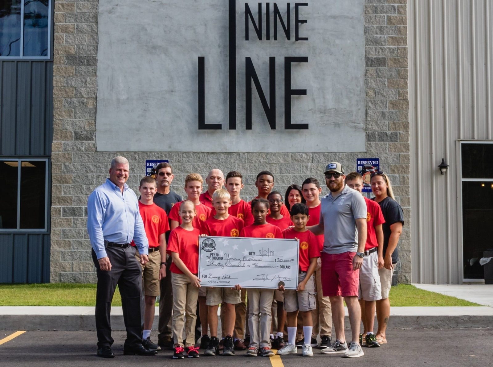 Nine Line Donates $30,000 to Young Marines - Nine Line Apparel
