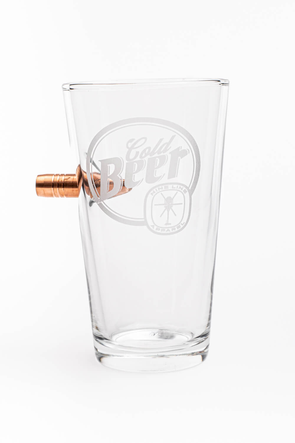 Nine Line Cold Beer 50Cal Pint Glass