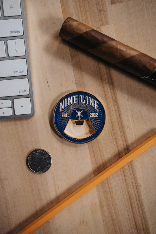 Bottle Opener Flag Challenge Coin