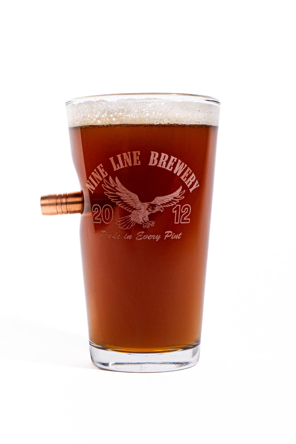 Nine Line Brewery 50Cal Pint Glass