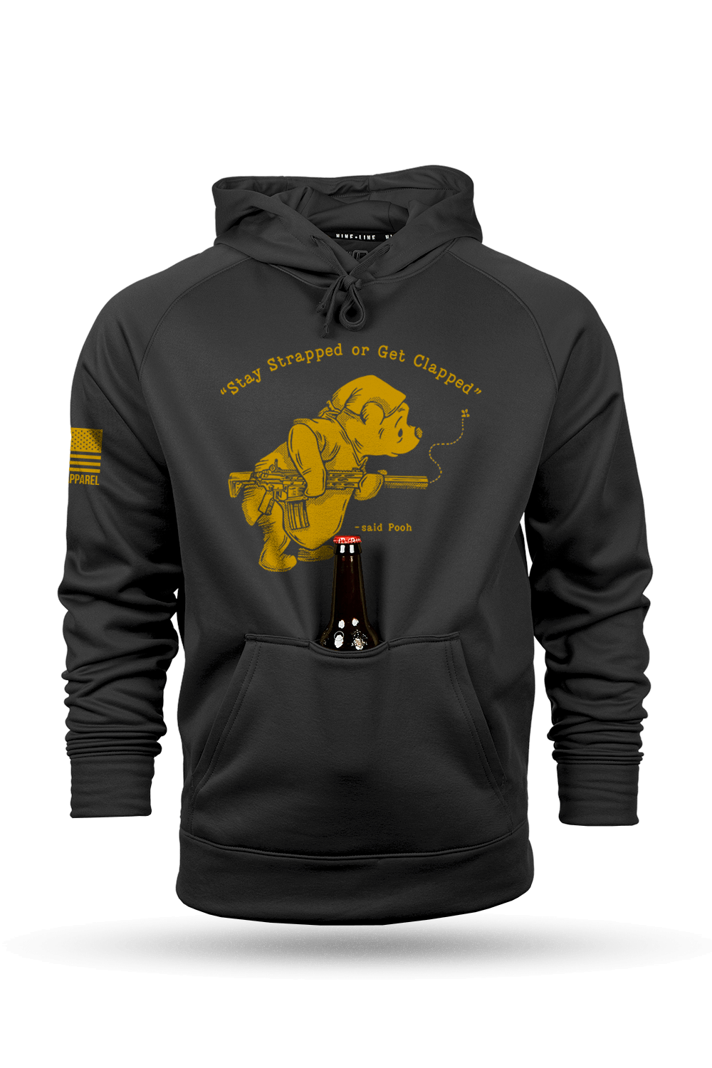 Stay Strapped or Get Clapped Hoodie – Nine Line Apparel