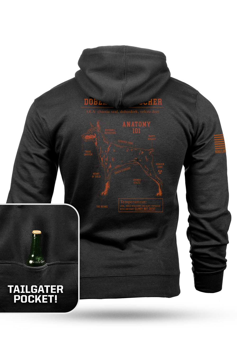 Doberman Schematic - Tailgater Hoodie