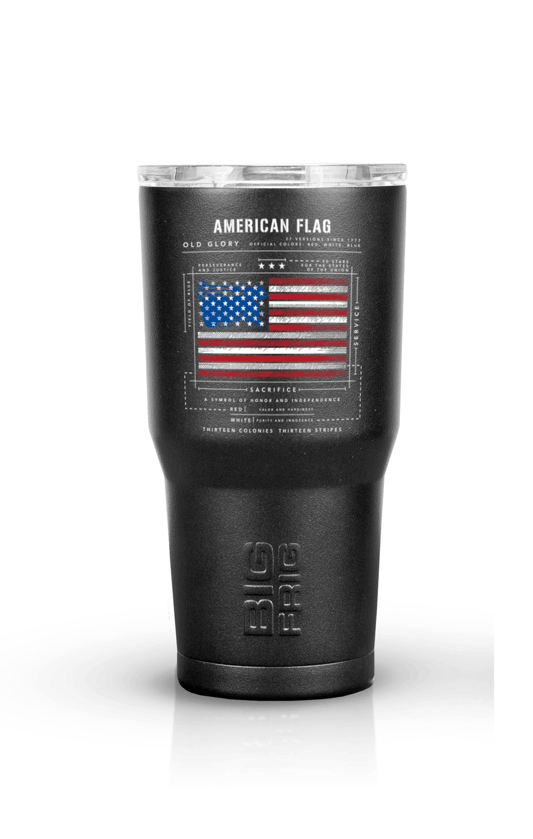 American Flag Schematic - Big Frig Tumbler