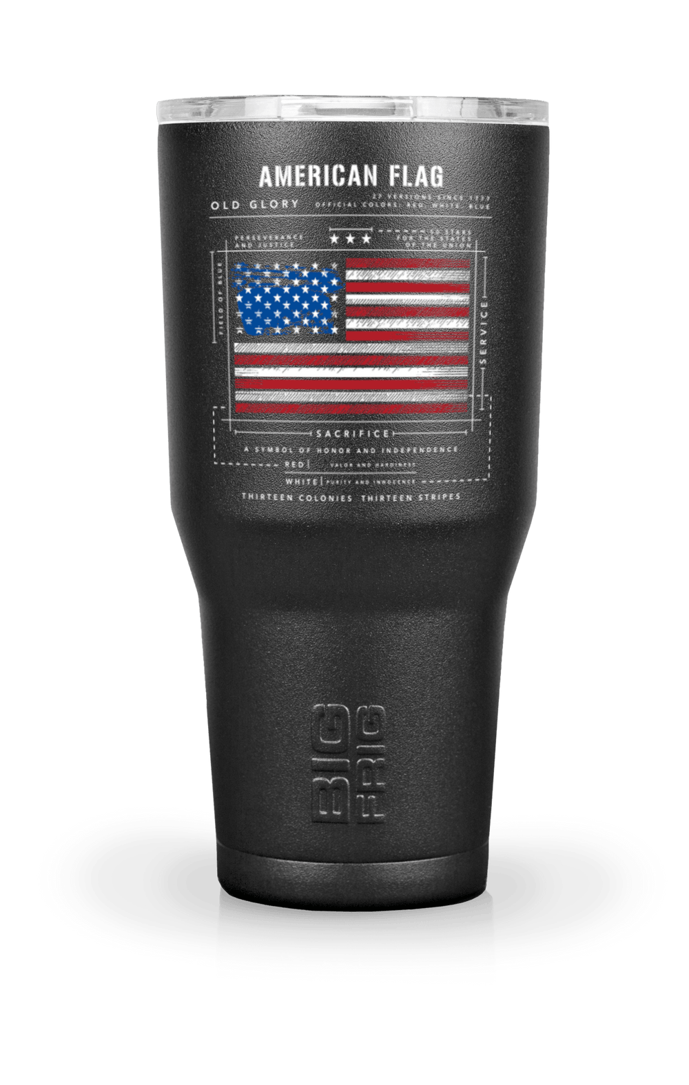 American Flag Schematic - Big Frig Tumbler