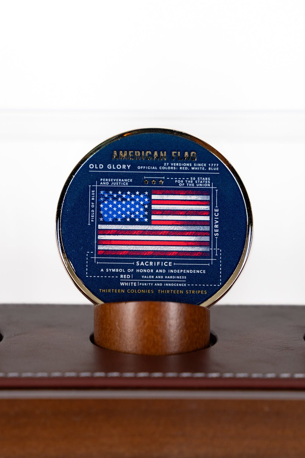 American Flag Schematic Challenge Coin