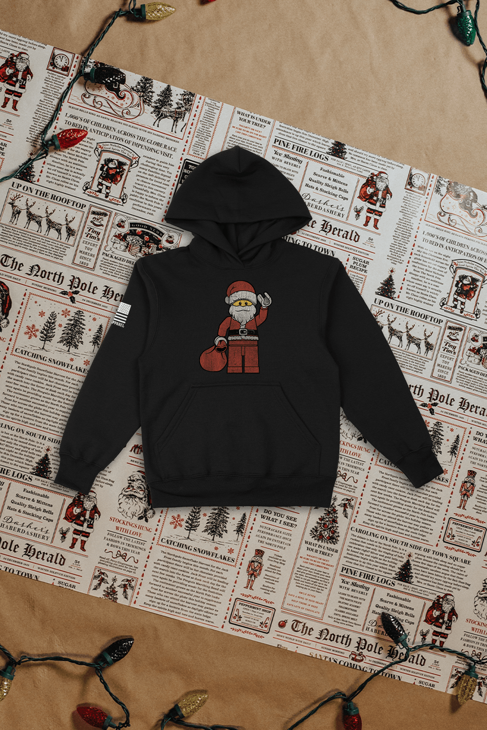 Block Santa - Youth Hoodie