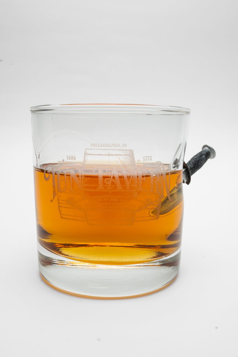 Born In a Tavern American Made Whiskey Glass