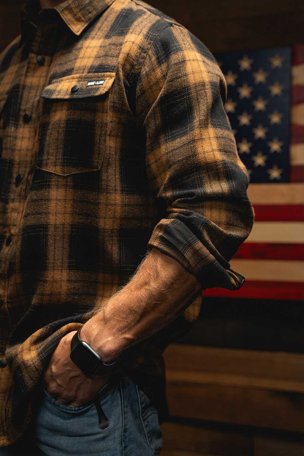 Button - Up Snap Flannel Shirt