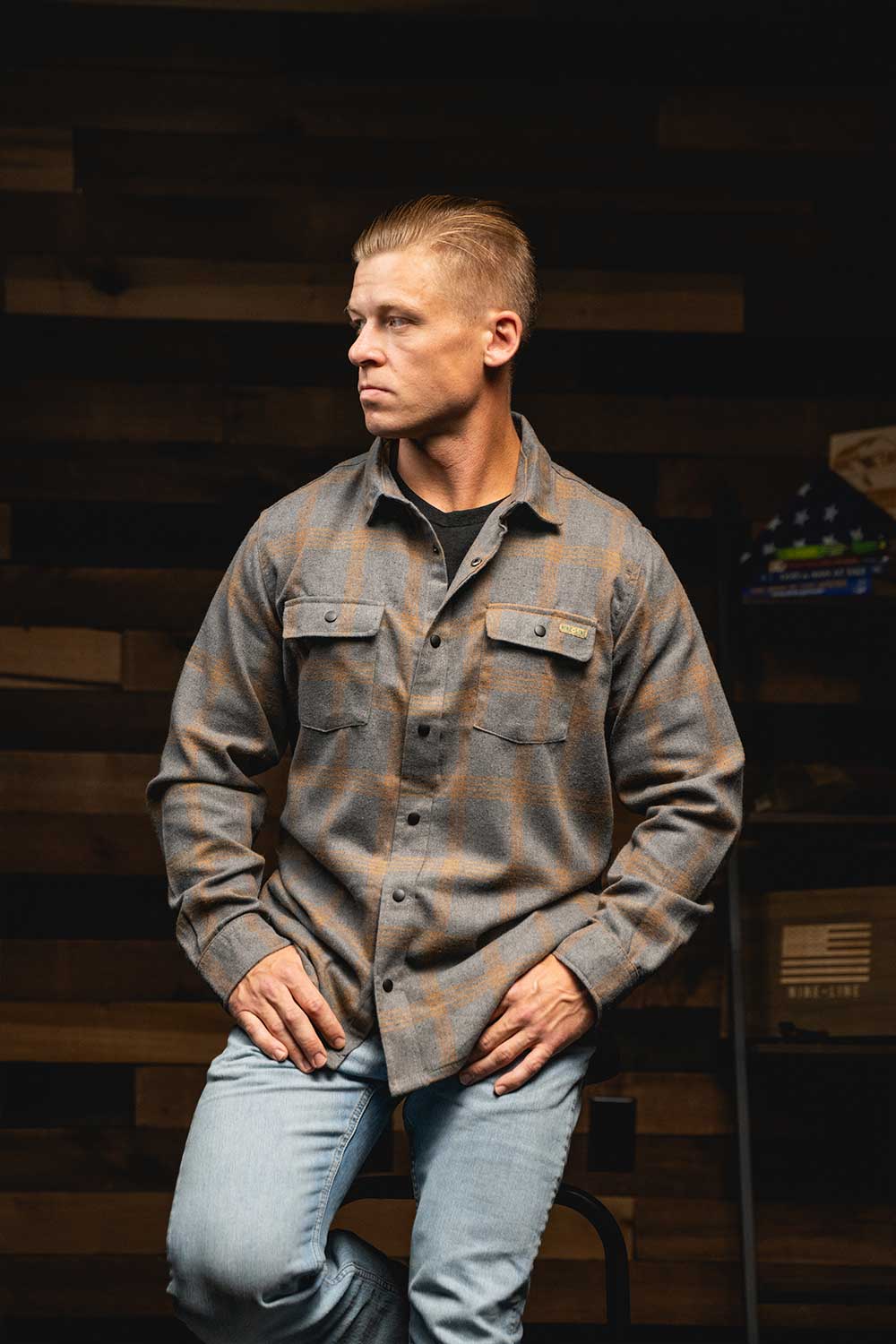 Button - Up Snap Flannel Shirt