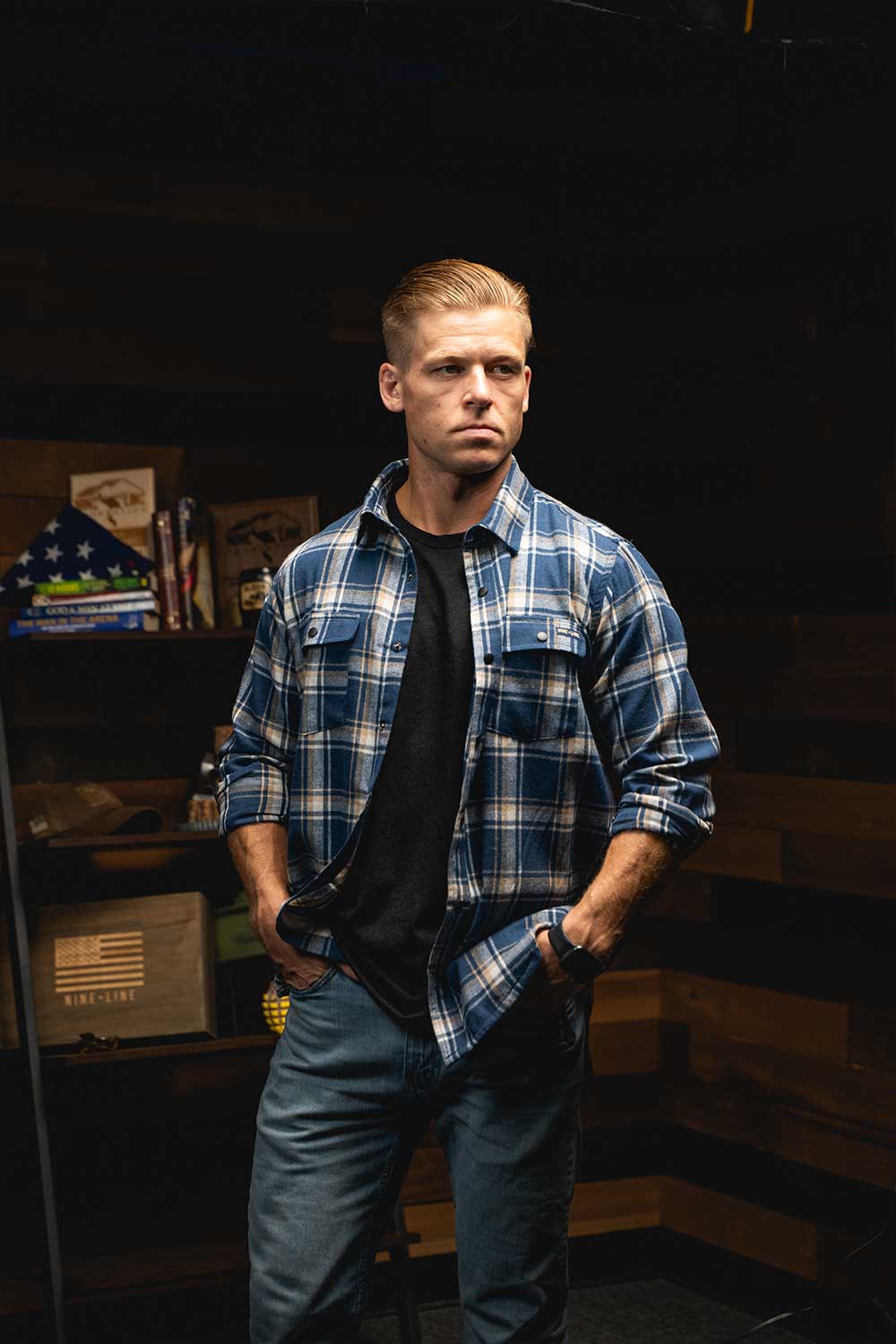 Button - Up Snap Flannel Shirt