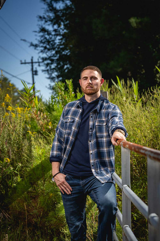 Button - Up Snap Flannel Shirt