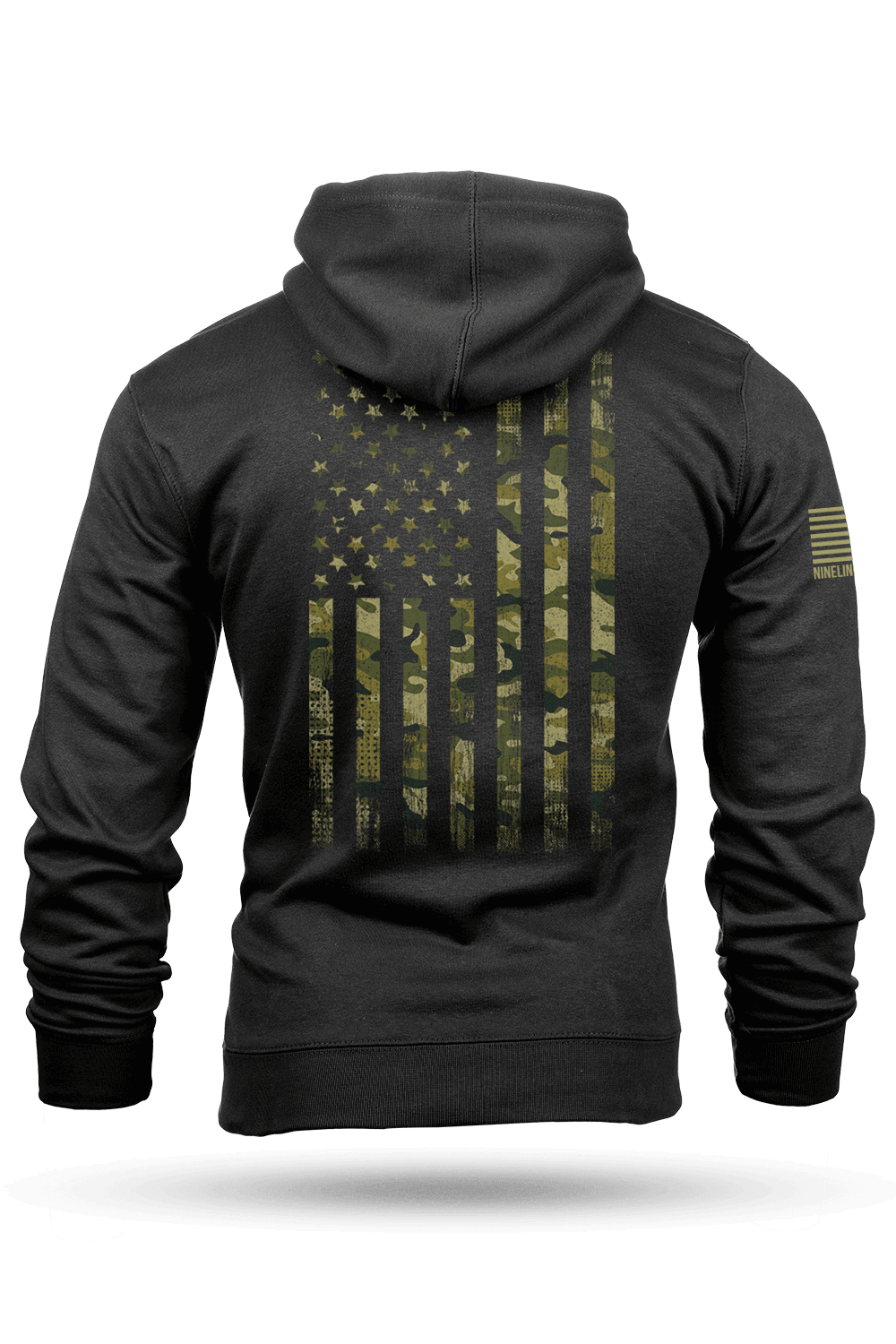 Nine Line American Camo Hoodie M Black