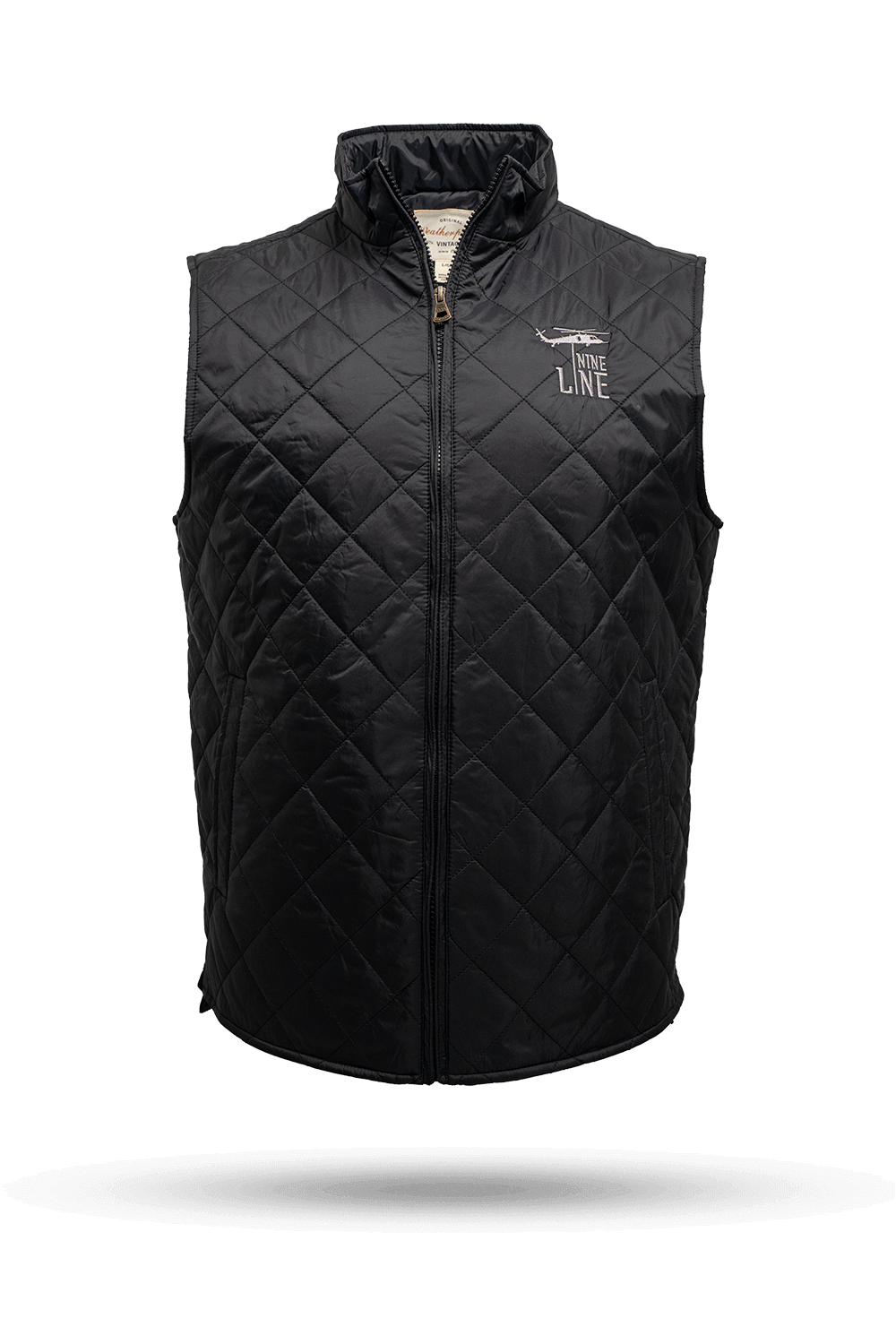Men's Diamond Quilted Vest with Dropline Logo – Nine Line Apparel