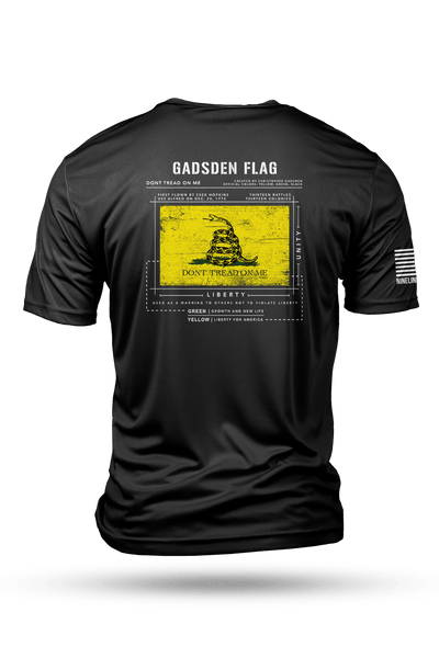 Men's Moisture Wicking T-Shirt - DTOM FLAG SCHEMATIC