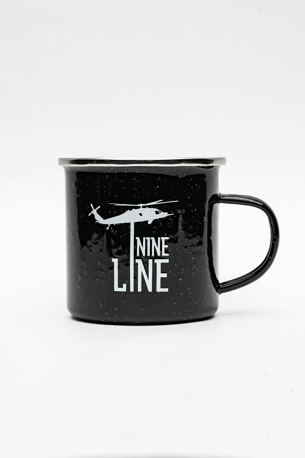 Nine Line Enamel Coated Iron Camp Mug