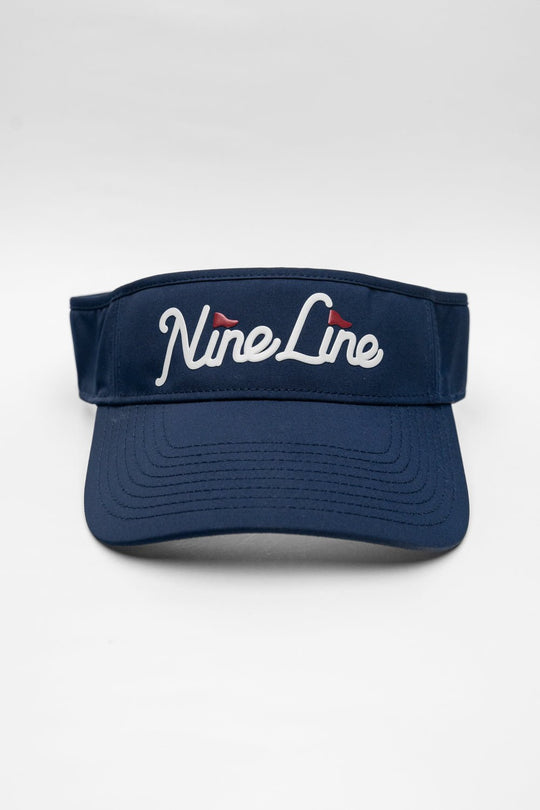 Nine Line Pin Flag Logo Golf Visor