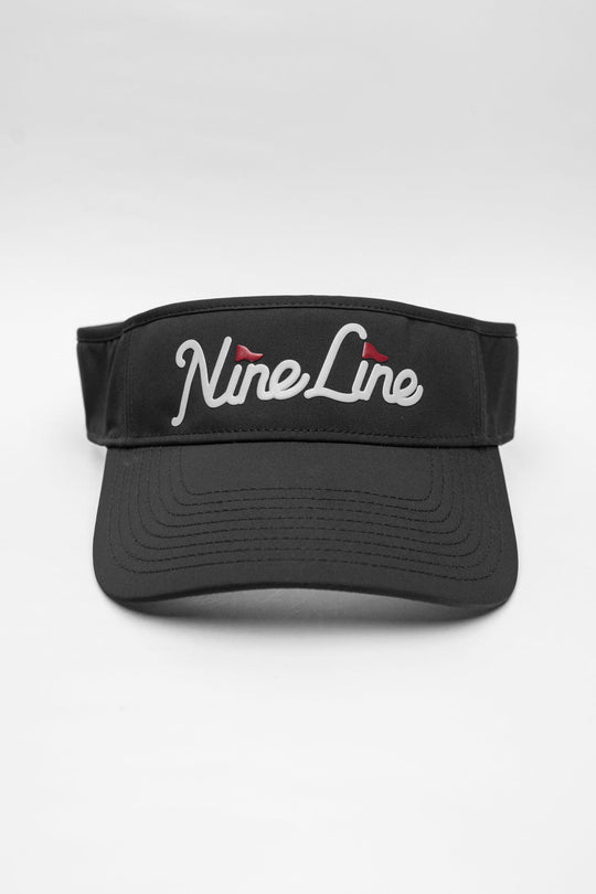 Nine Line Pin Flag Logo Golf Visor