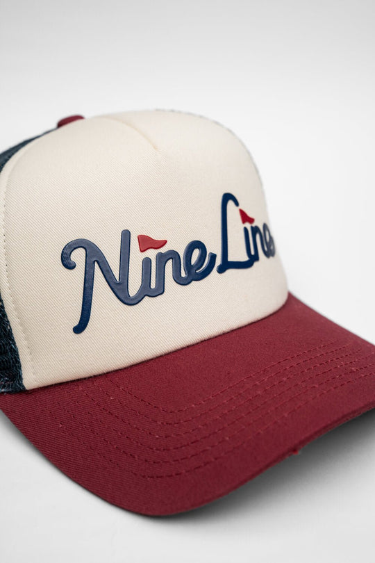 Nine Line Pin Flag Logo Trucker Hat