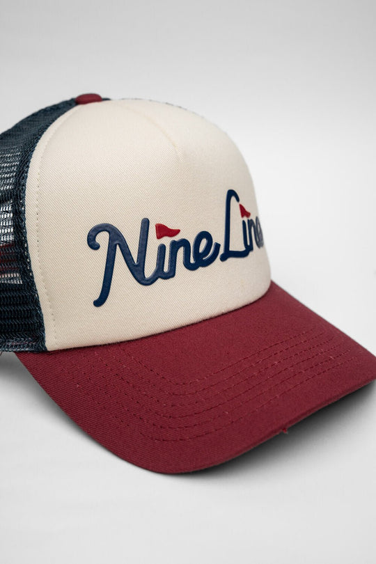 Nine Line Pin Flag Logo Trucker Hat