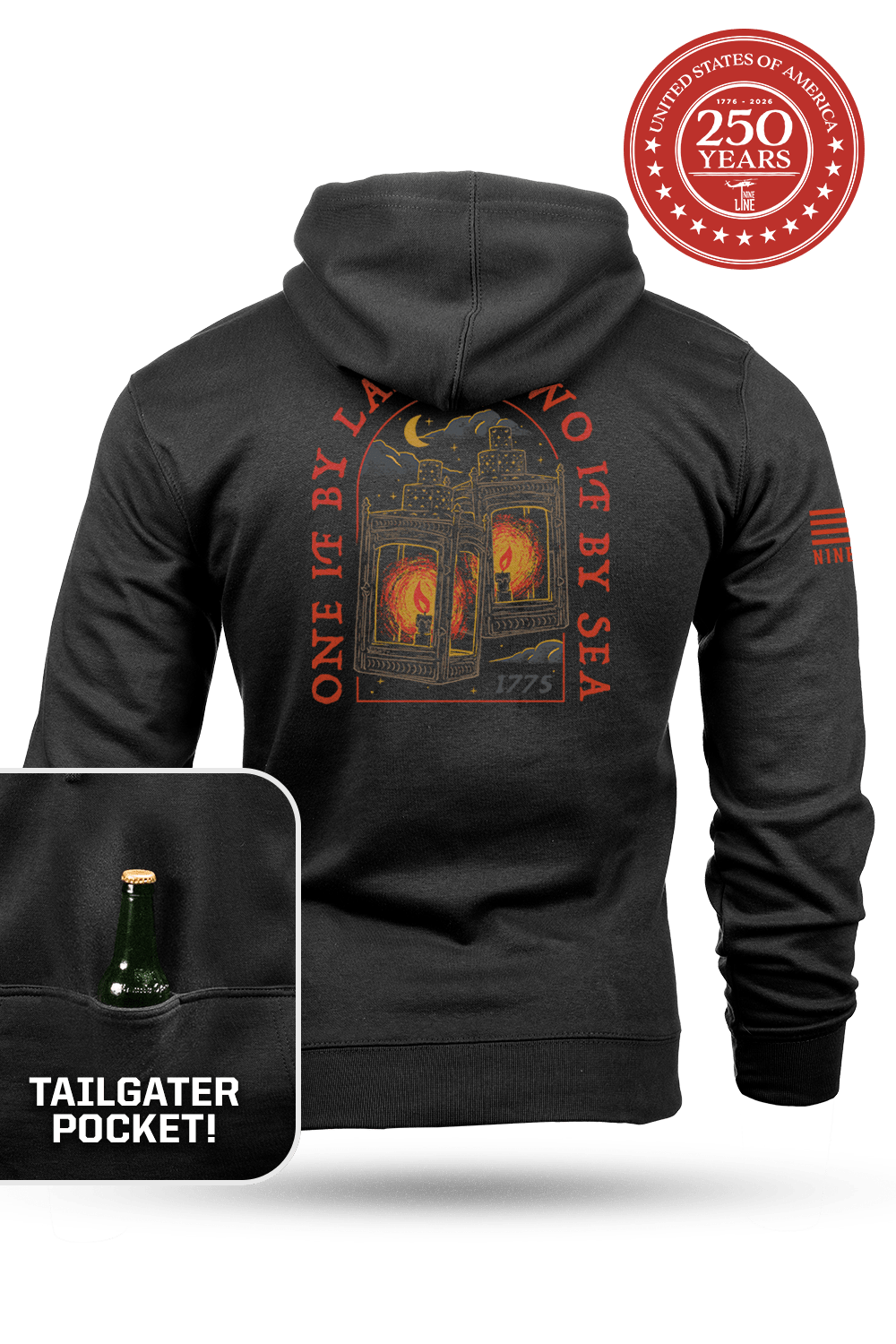 One if by Land, Two if by Sea - Tailgater Hoodie