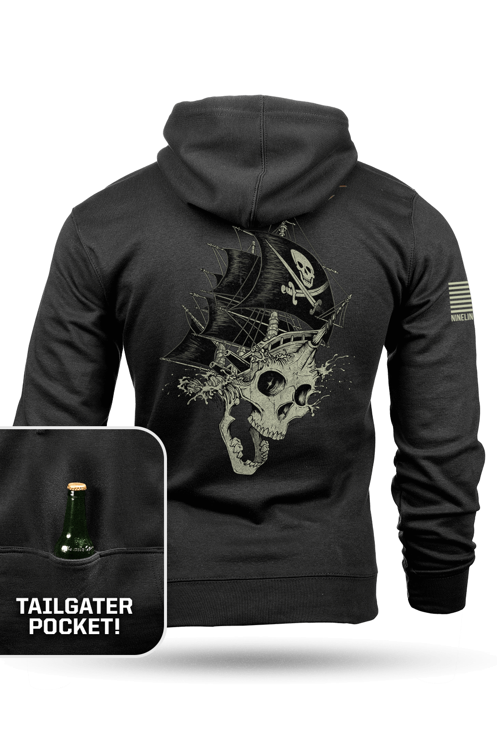 Pirate Skull - Tailgater Hoodie