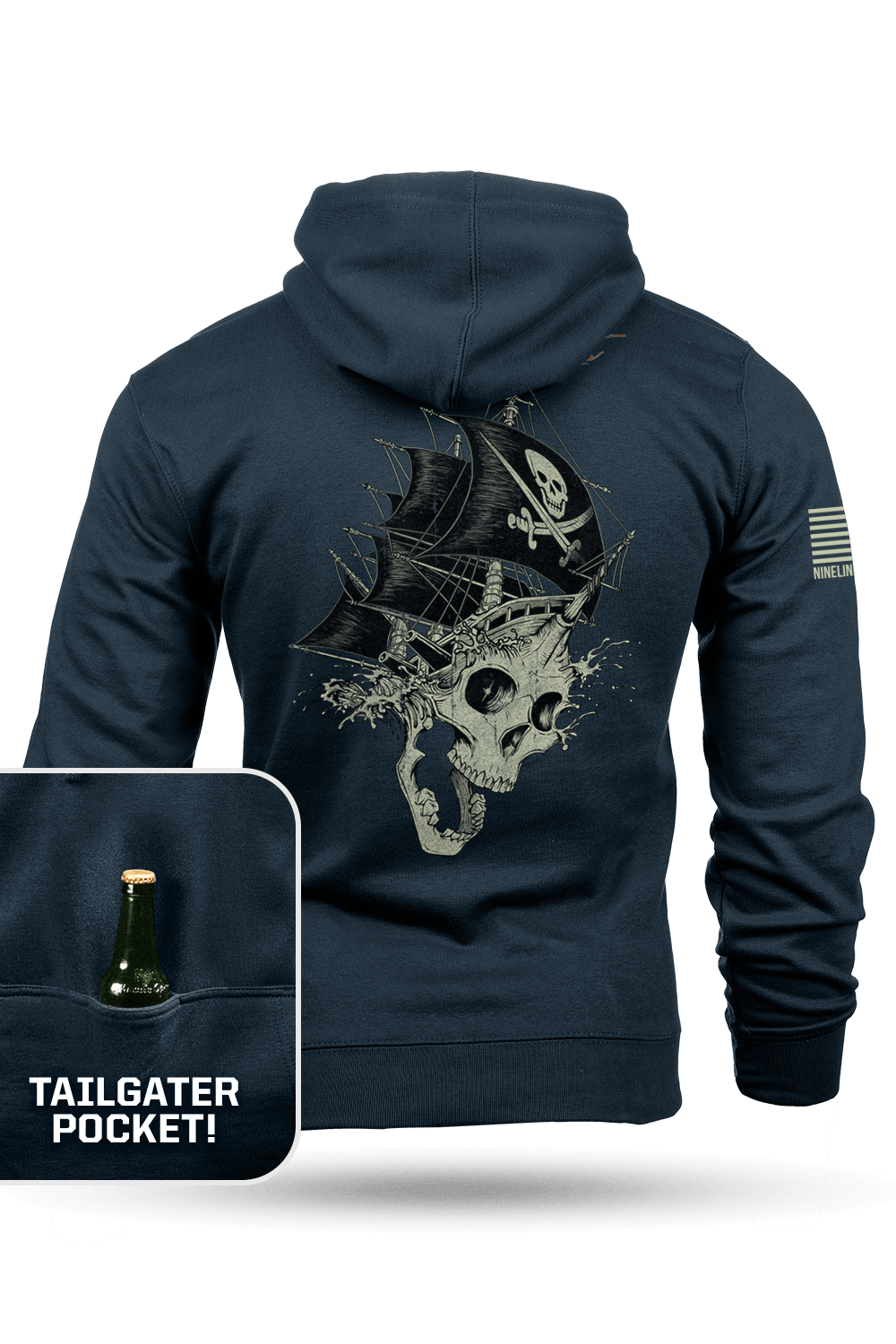 Pirate Skull - Tailgater Hoodie