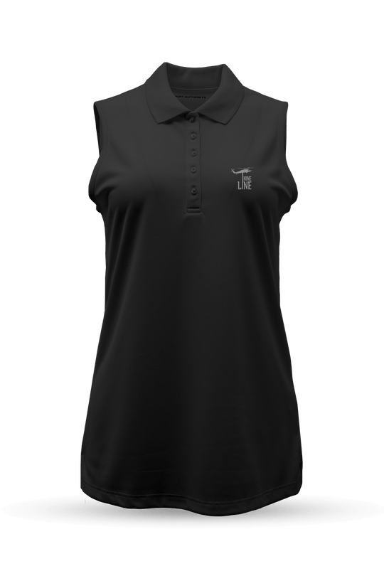 Silicone Dropline Logo - Women's Sleeveless Polo