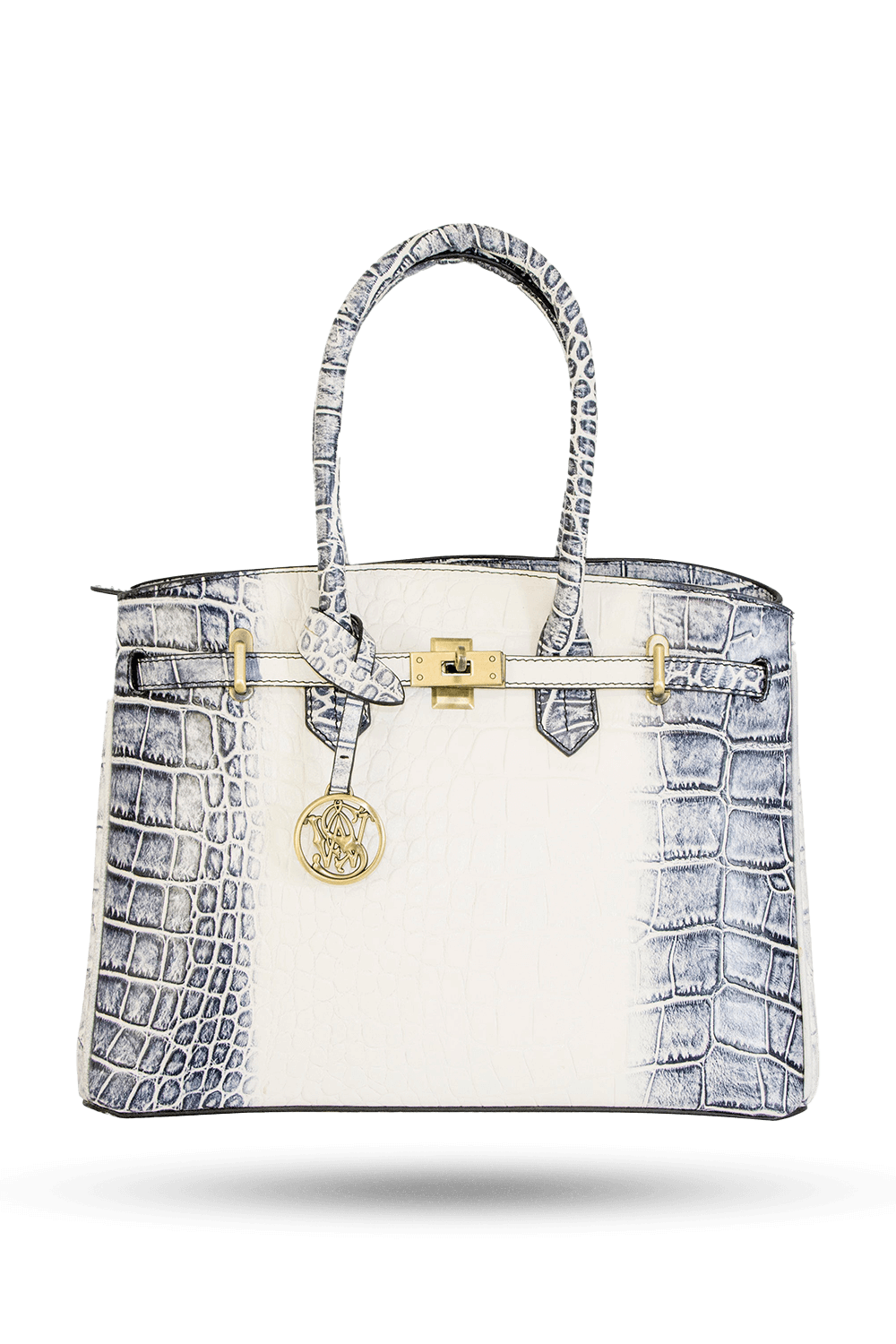 White crocodile handbag hotsell