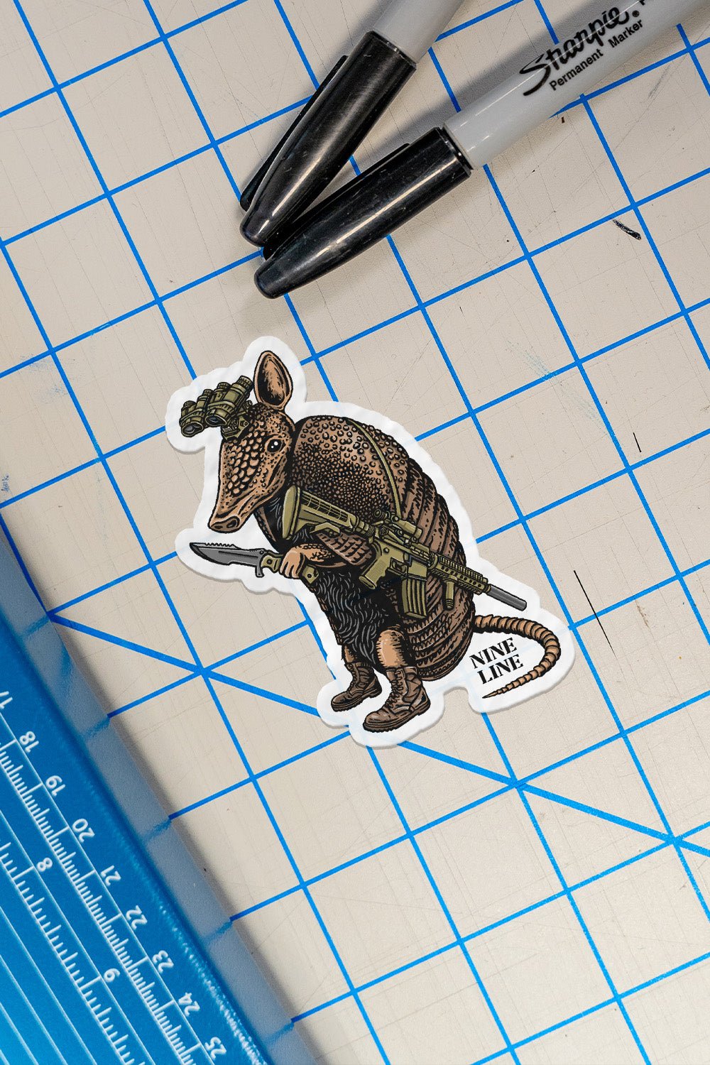 armadillo gear Tactadillo Military Armadillo Sticker – Nine Line Apparel