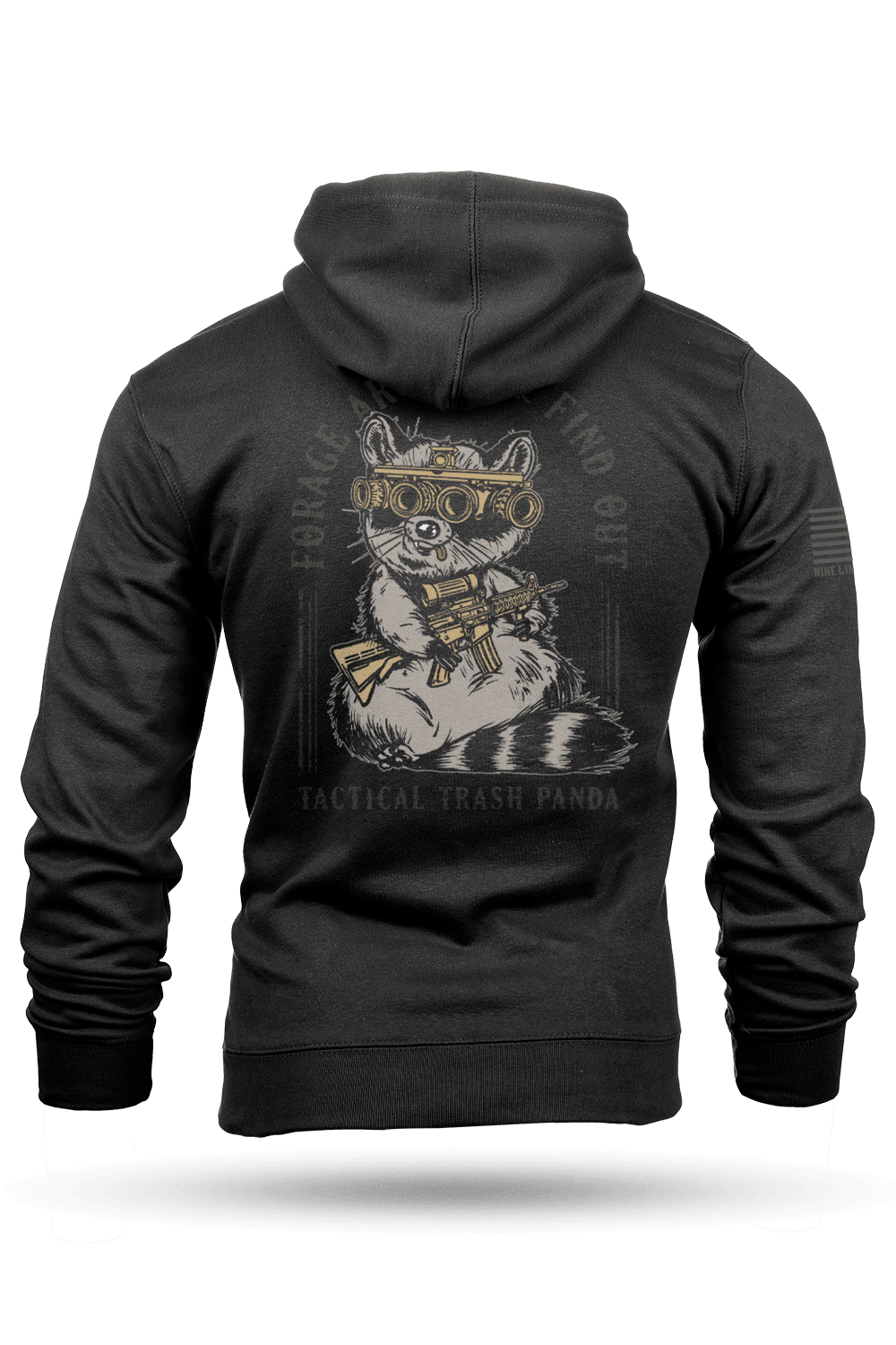 Nine Line Hoodie with Tactical Trash Panda Design – Nine Line Apparel