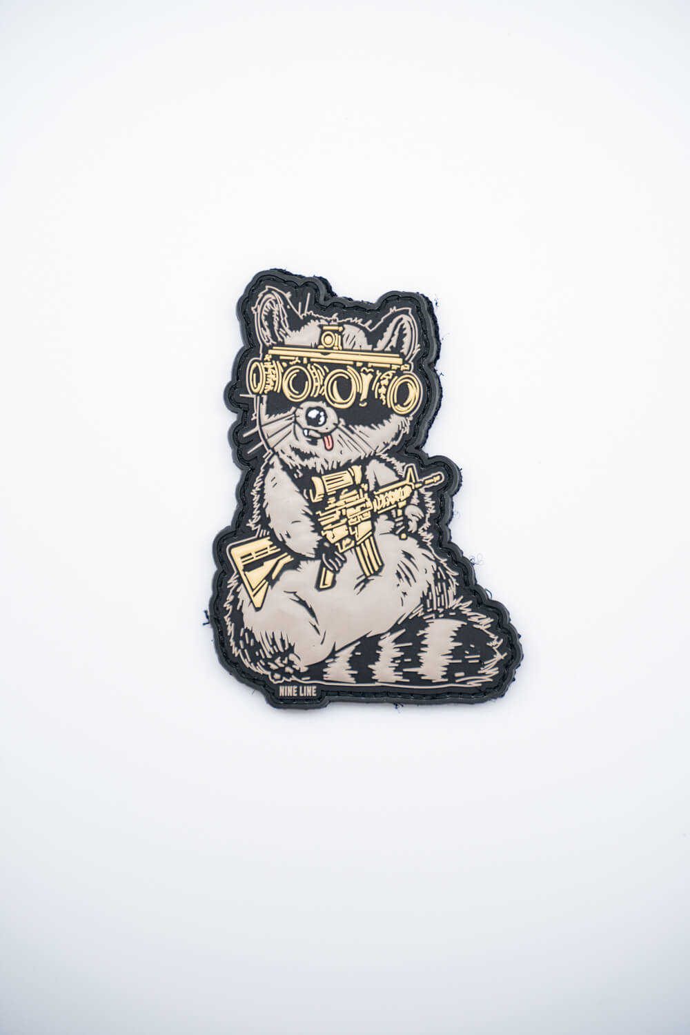 thumbnail image 2 of Subdued Multicam Trash Panda Morale Patch - Tactical Army Velcro Hook And Loop 2 of 5