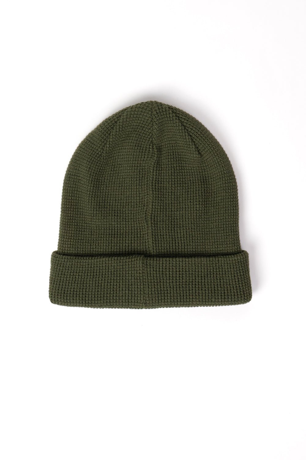 Waffle Knit Cuffed Beanie