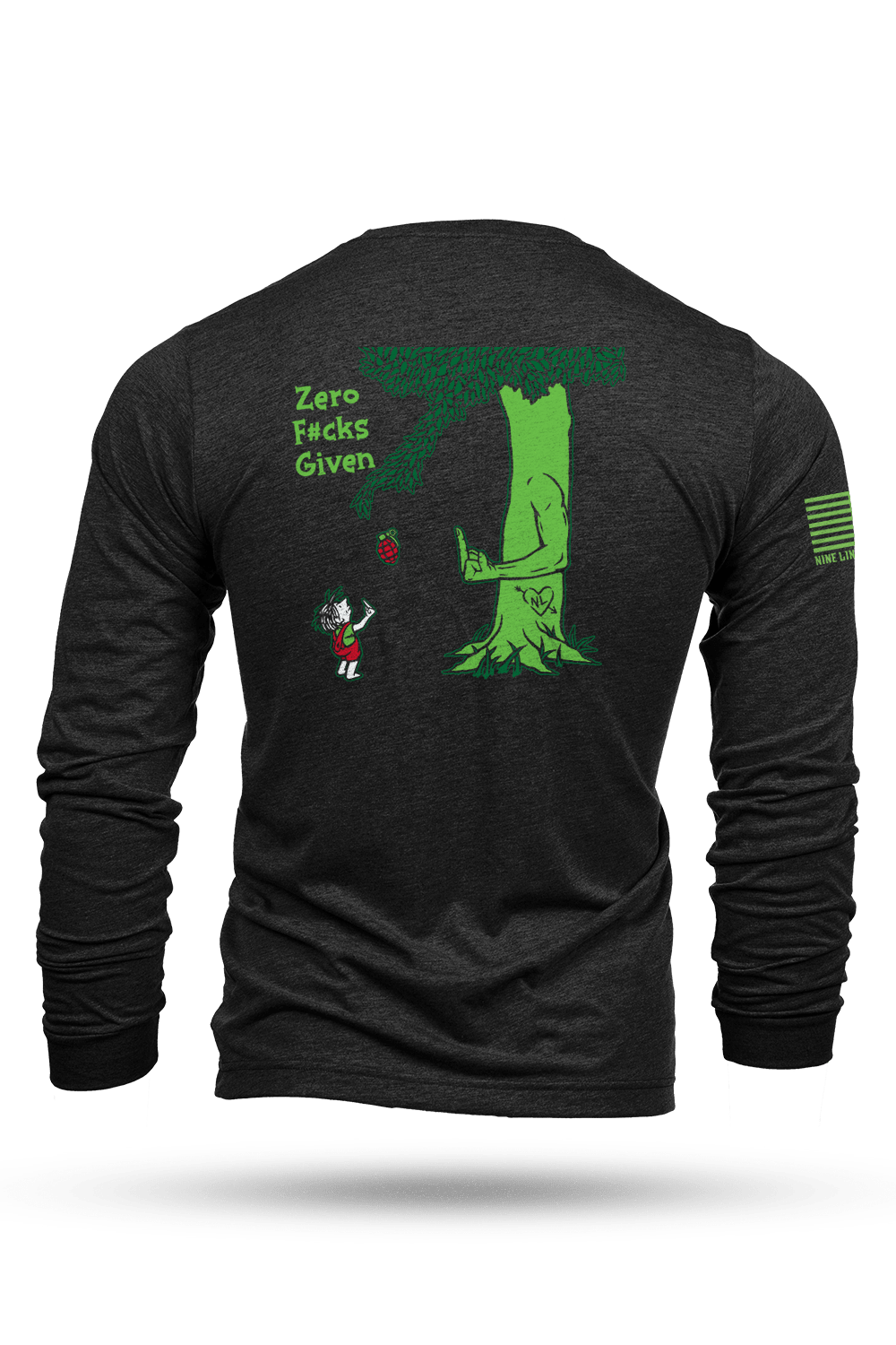 Zero Fcks Given Tree - Long-Sleeve Shirt