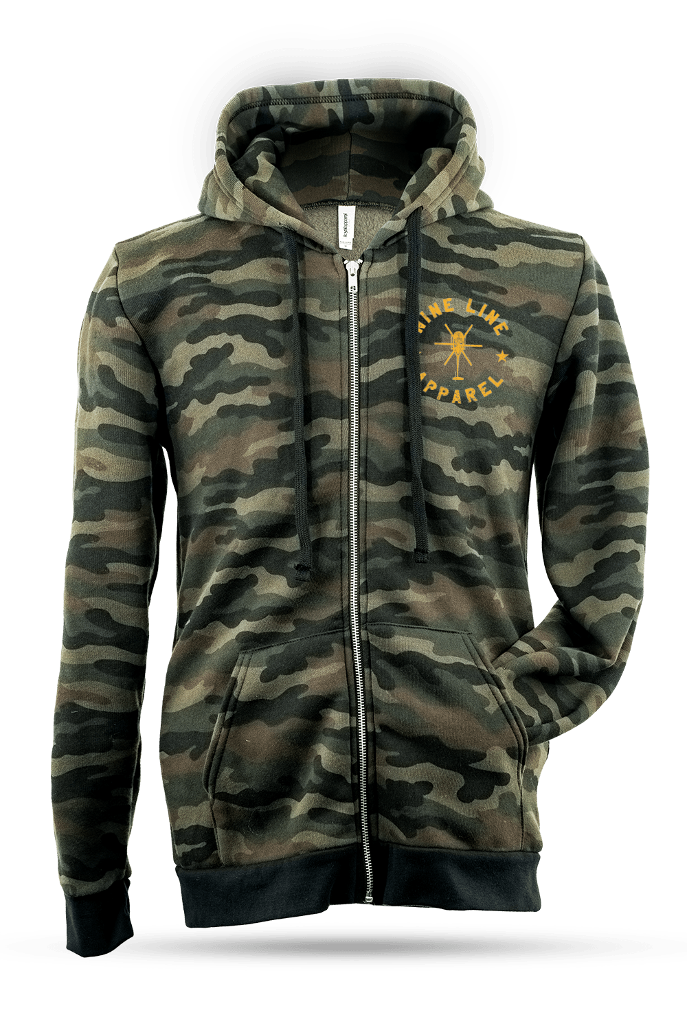 American Made Camo Full Zip Hoodie - Helo - Nine Line Apparel