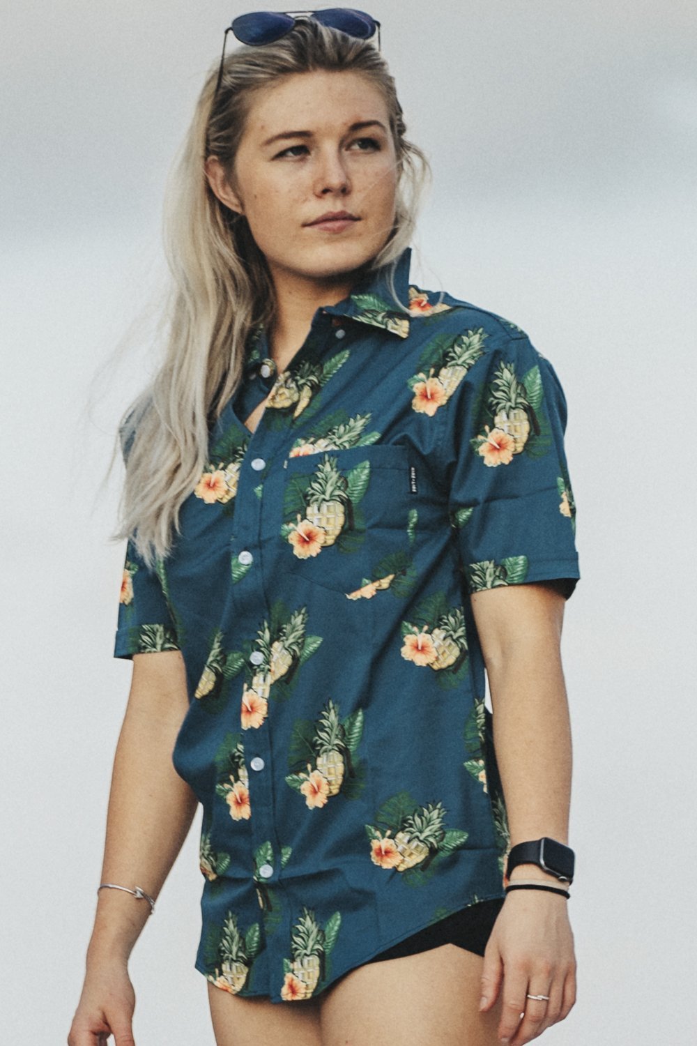 Casual Button Down Shirt - Pineapple Grenade Collection - Nine Line Apparel