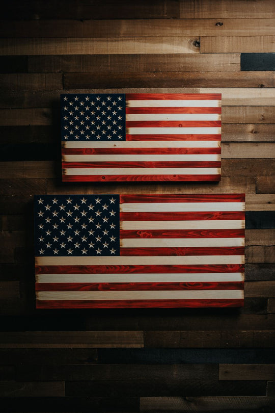 Flags Of Valor - American Flag Wood Wall Sign - Nine Line Apparel