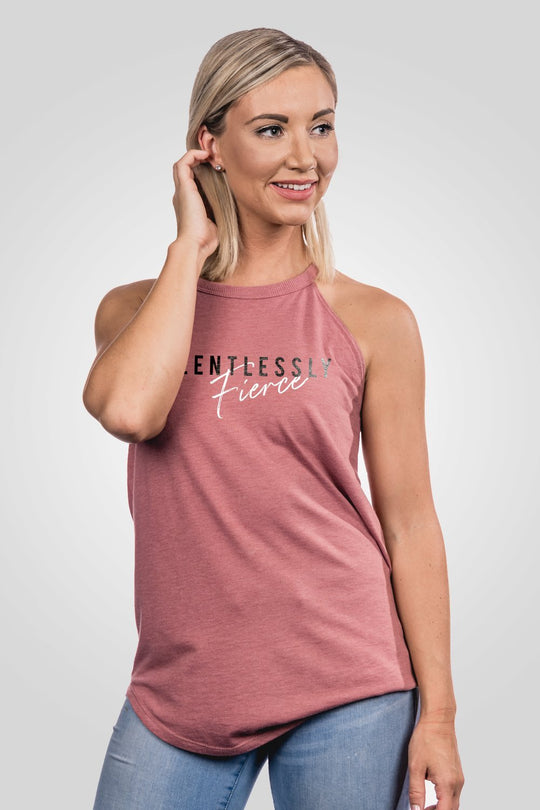 Halter Tank - Relentlessly Fierce - Nine Line Apparel