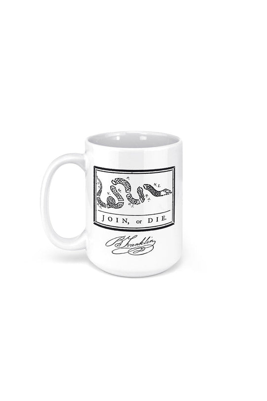Join or Die Ceramic Mug 15 oz - Nine Line Apparel