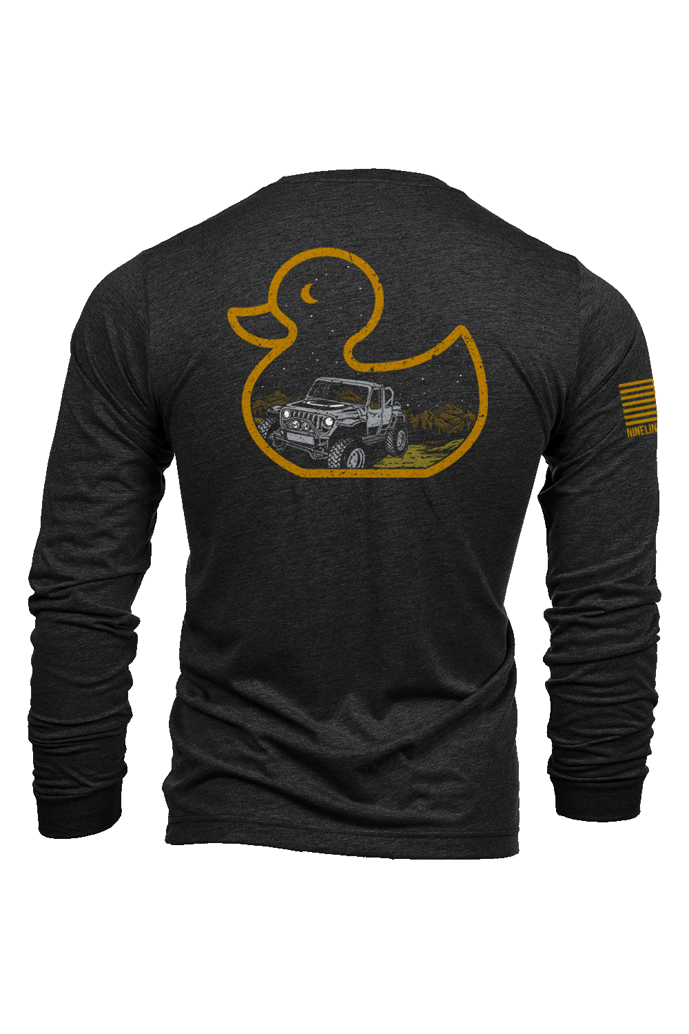 Long Sleeve Tri-Blend - Duck, Duck, Off-Road - Nine Line Apparel