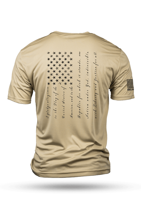 Men's Moisture Wicking T-Shirt - The Pledge - Nine Line Apparel
