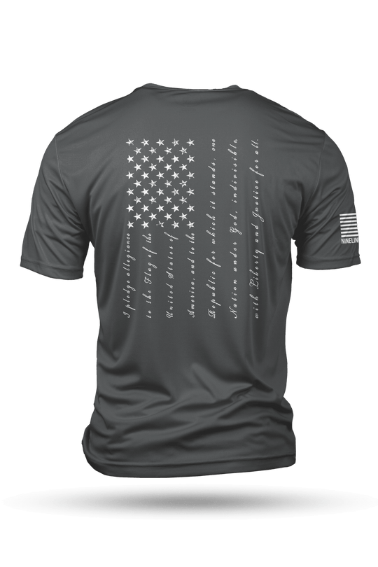 Men's Moisture Wicking T-Shirt - The Pledge - Nine Line Apparel