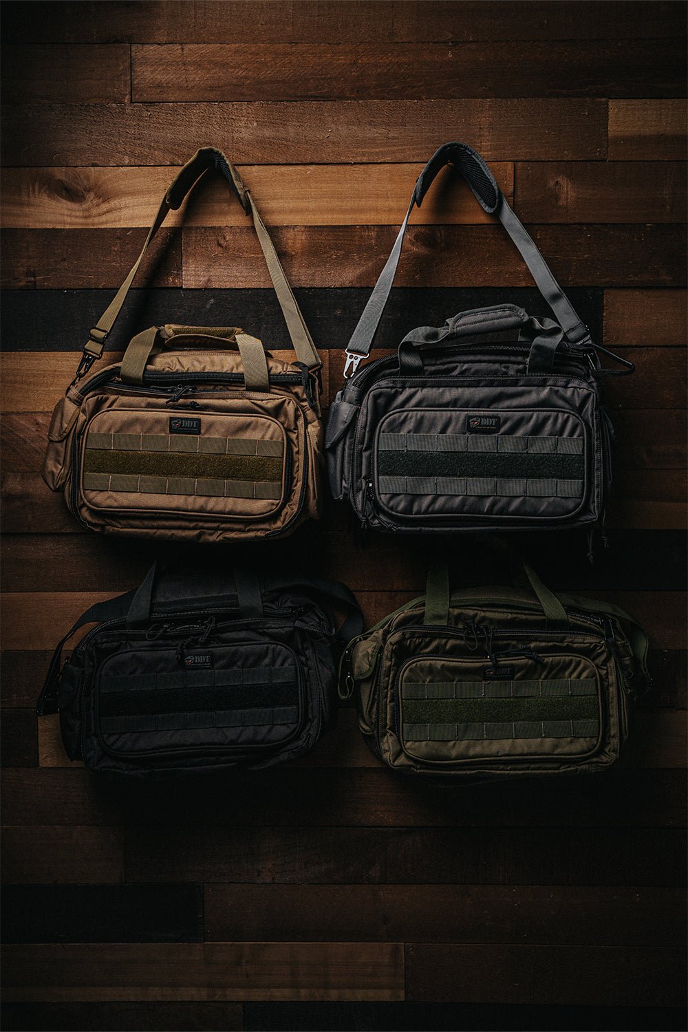 DDT Ranger Padded Range Bag - Gunmetal Soft Case For Handguns, Ammo, Ear & Eye Protection