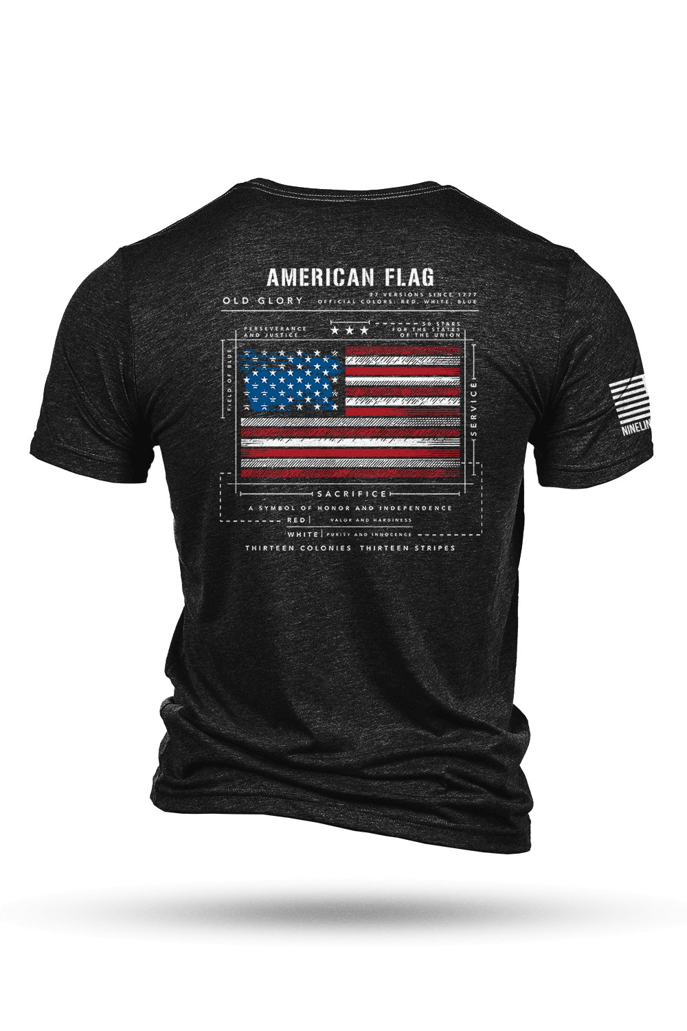 White american flag shirt deals