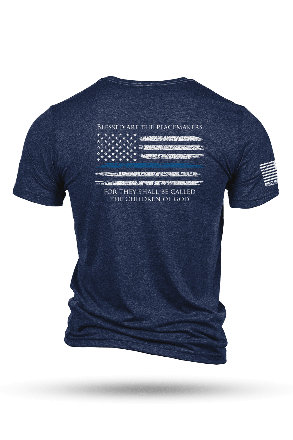 Tri-Blend T-Shirt - Thin Blue Line - Nine Line Apparel