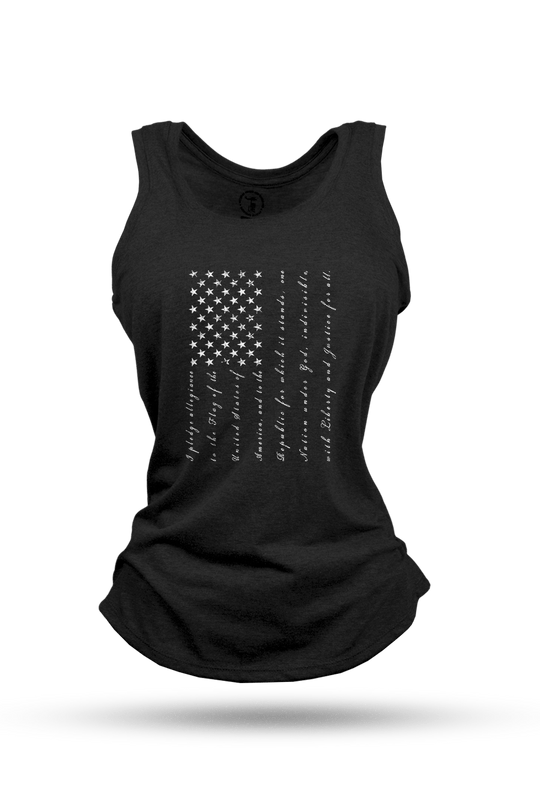 Women's Racerback Tank - The Pledge - Nine Line Apparel