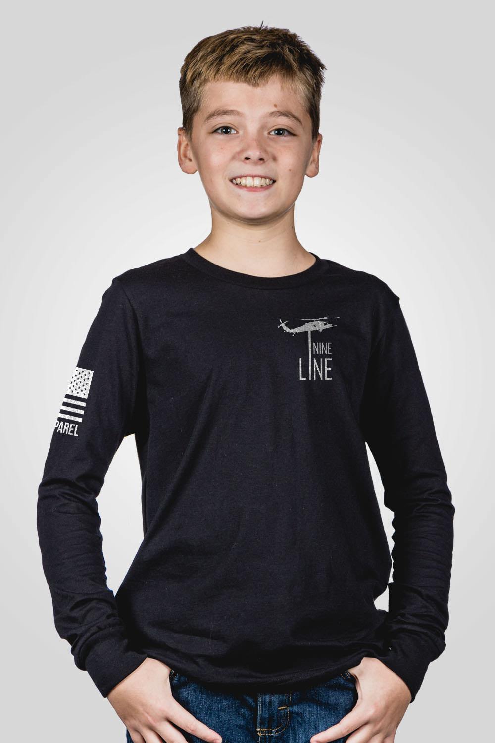 Youth Long Sleeve - Drop Line - Nine Line Apparel