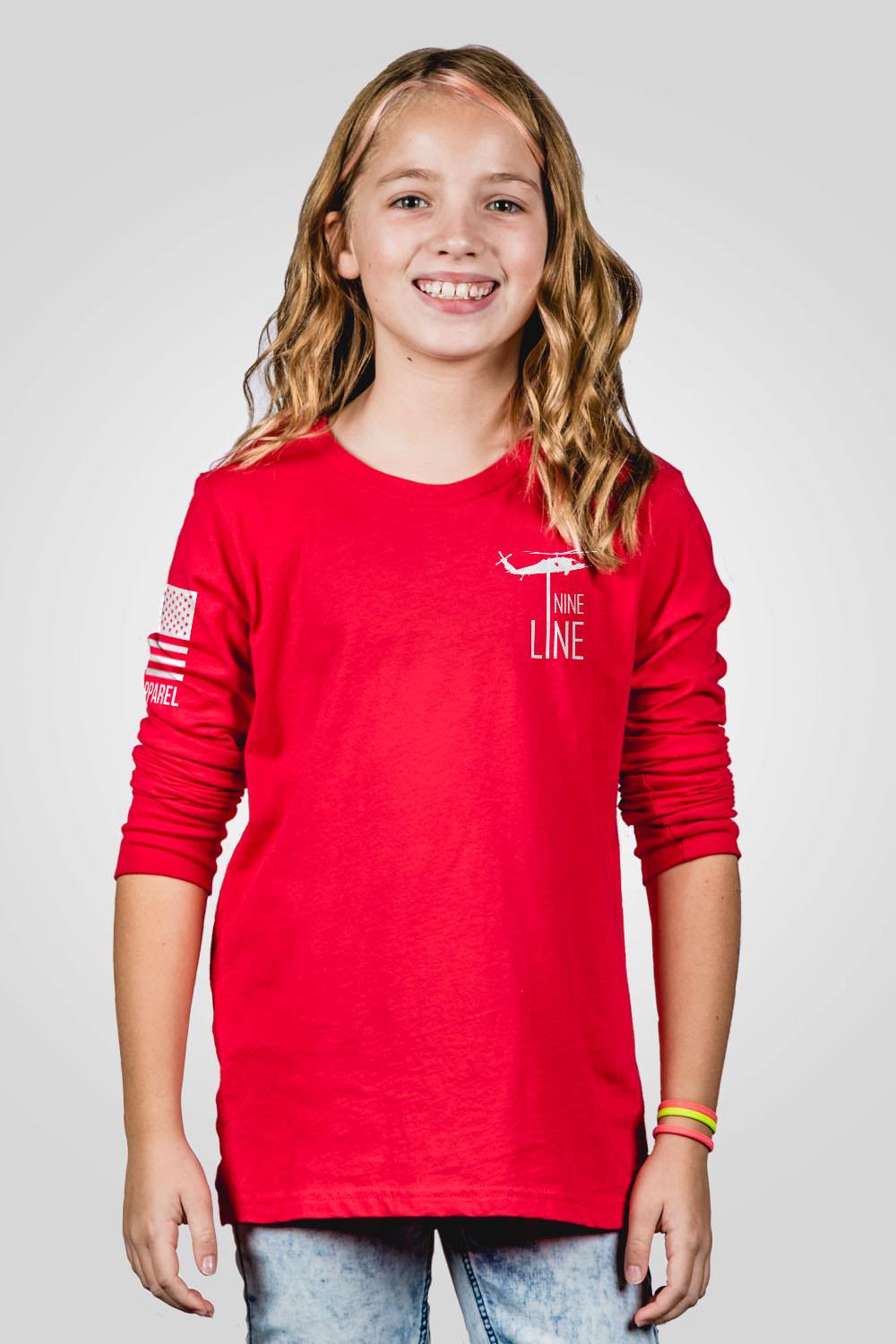 Youth Long Sleeve - Drop Line - Nine Line Apparel