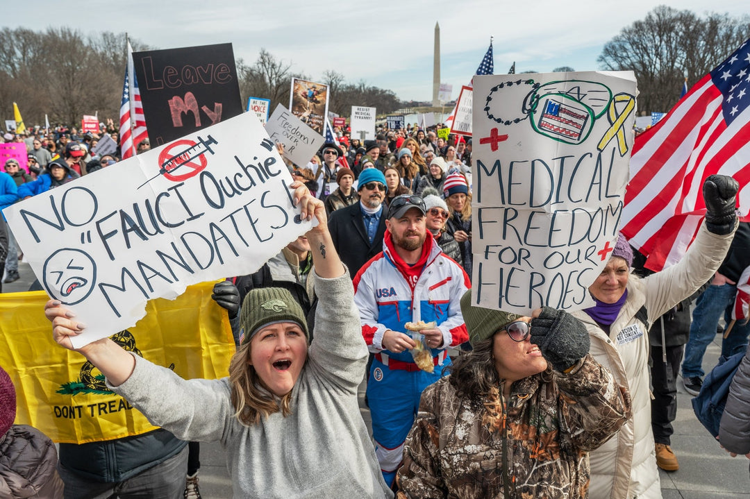 Why we will never bend over to vax mandates…like some companies