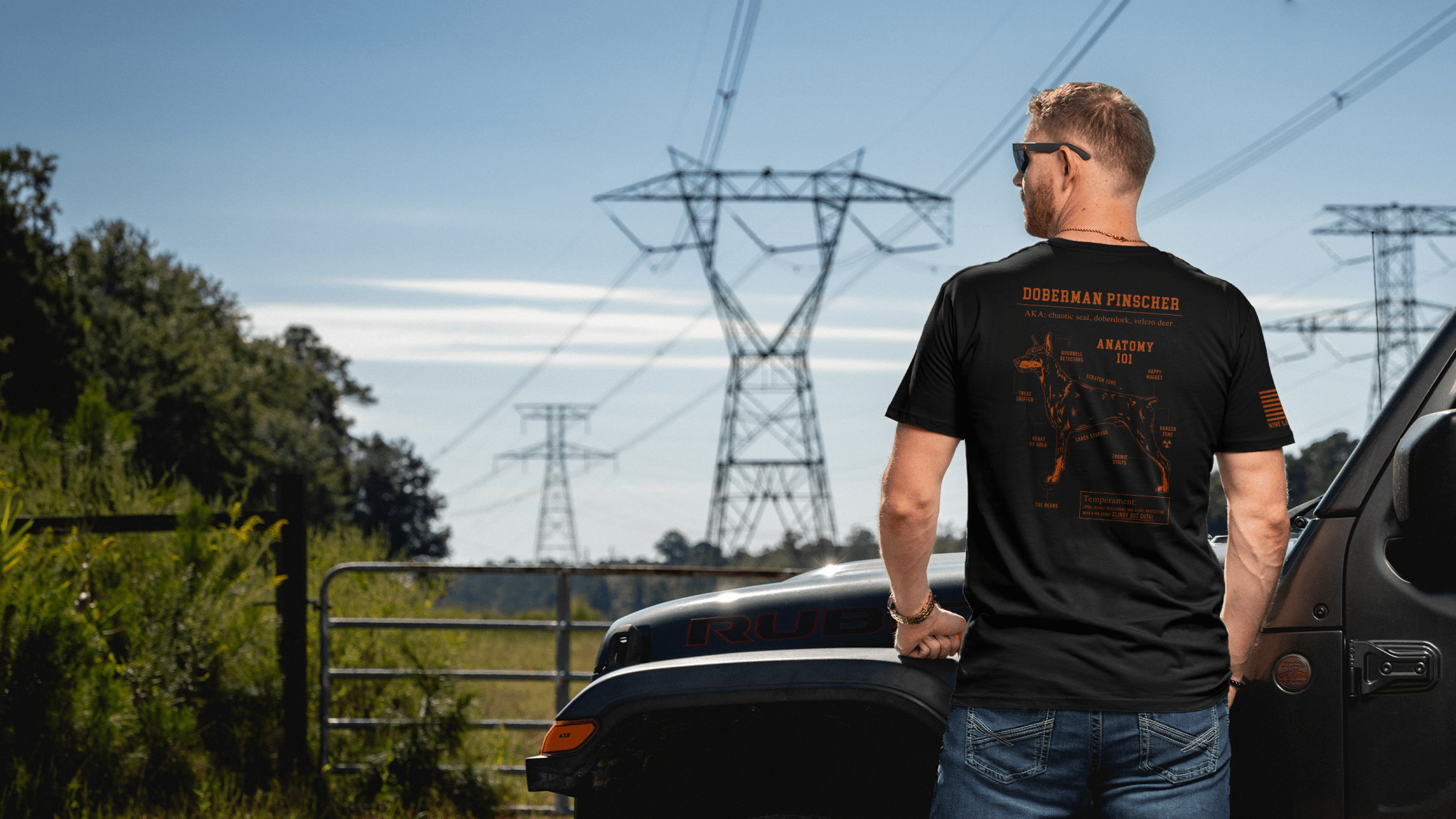 Doberman Schematic - Nine Line Apparel