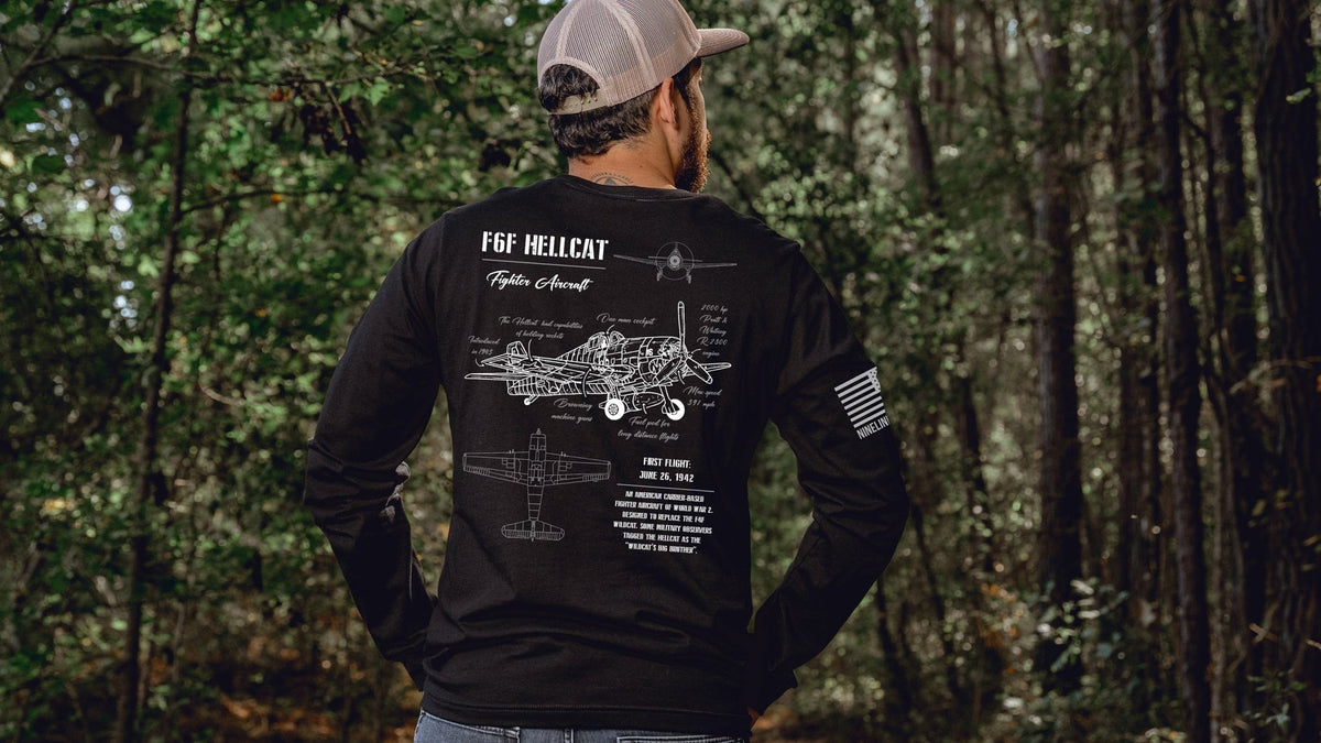 F6F HELLCAT SCHEMATIC - Nine Line Apparel